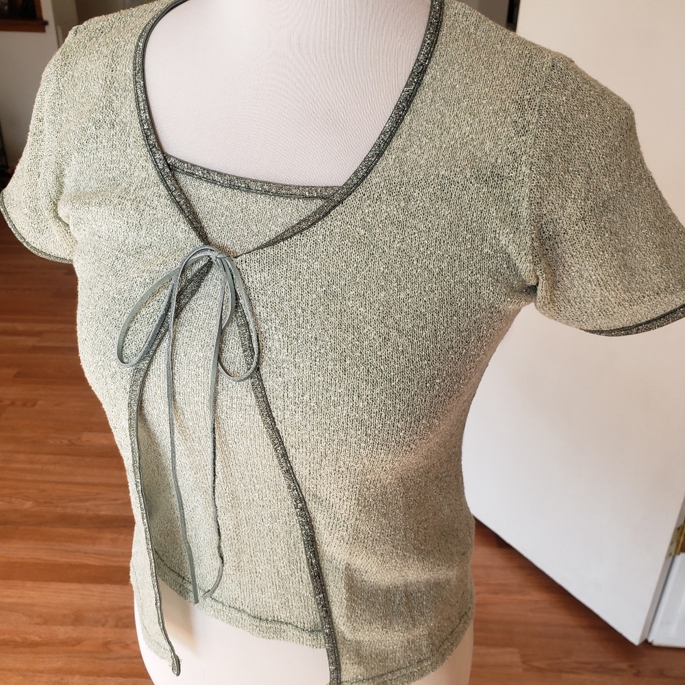 TWO PIECE SHIMMERY TOP